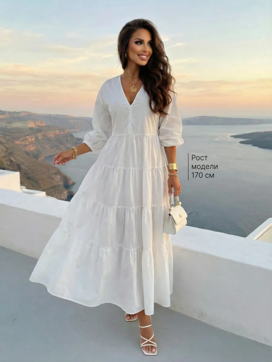 Платье длинное больших размеров