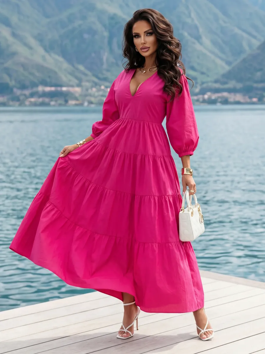 Платье длинное больших размеров