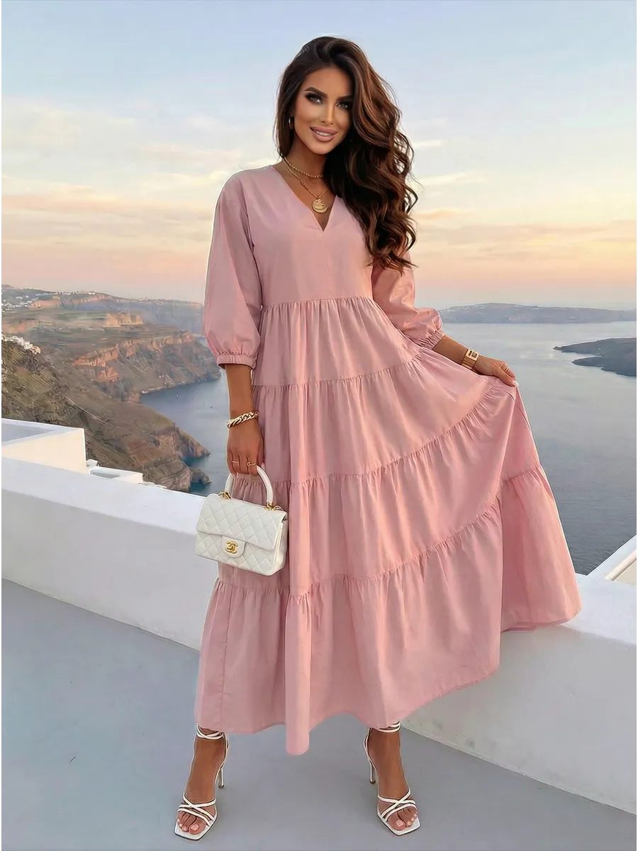 Платье длинное больших размеров