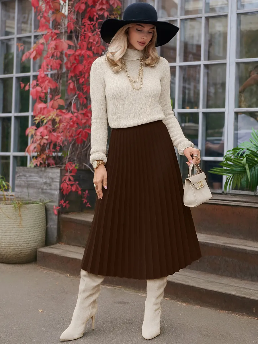 Юбка миди теплая