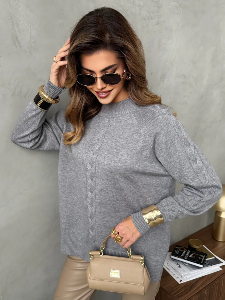 Кофта теплая оверсайз нарядная