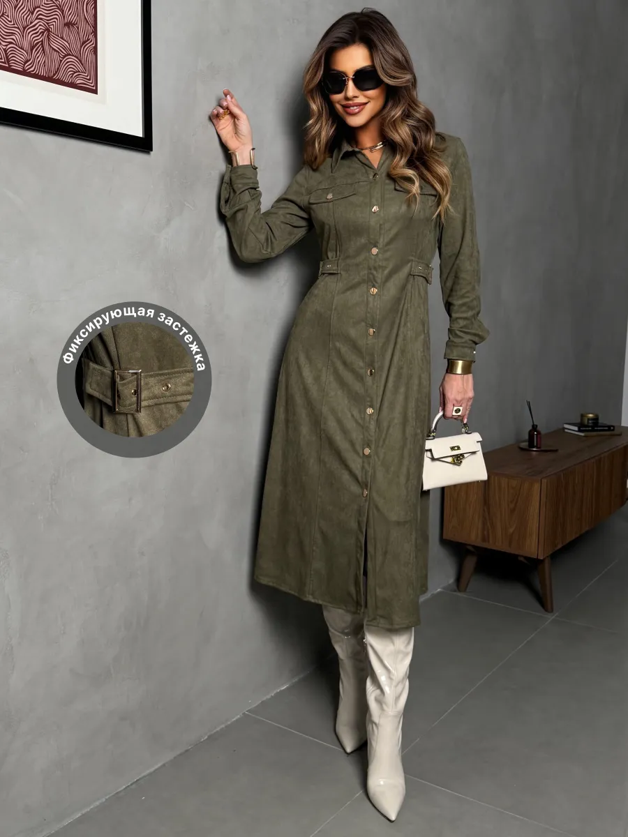 Платье рубашка офисное