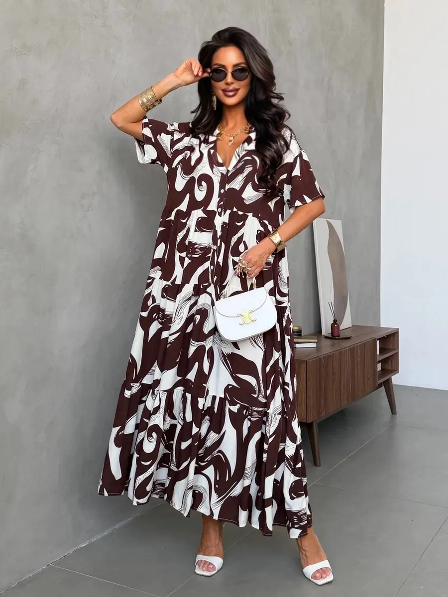 Летнее легкое платье повседневное