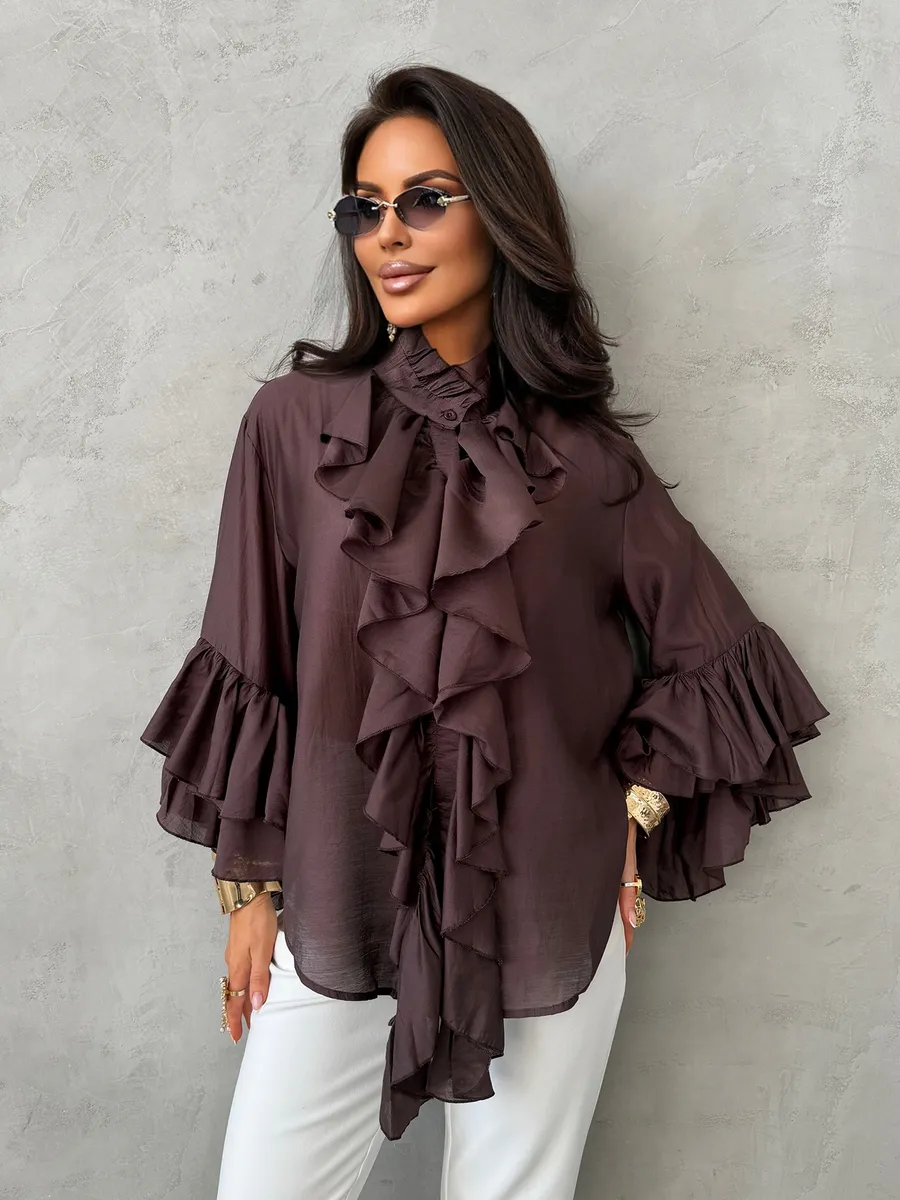 Нарядная праздничная блузка вечерняя офисная