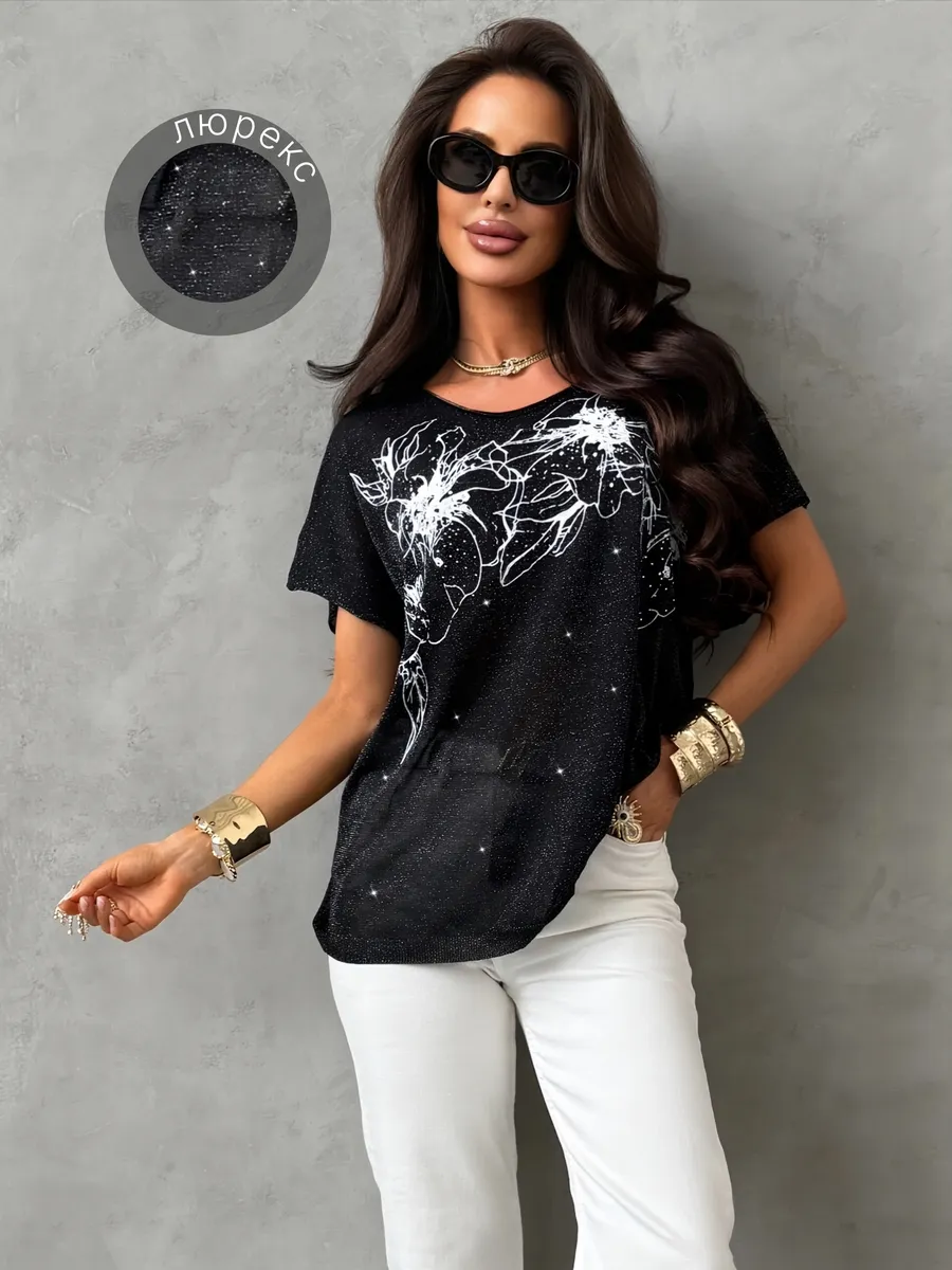 Нарядная кофта оверсайз