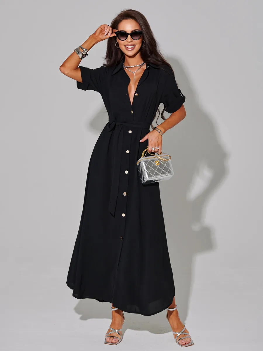 Длинное летнее платье повседневное