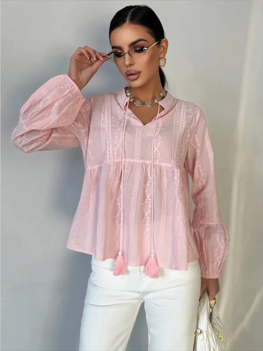 Блузка нарядная летняя хлопковая